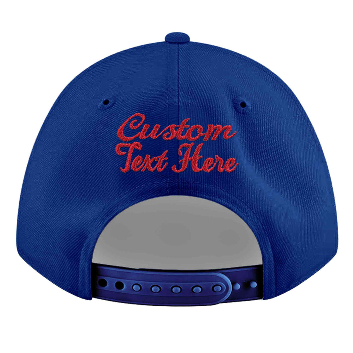 Custom Royal 3D Puff Embroidery Flat Embroidery Casual Sport Baseball Cap