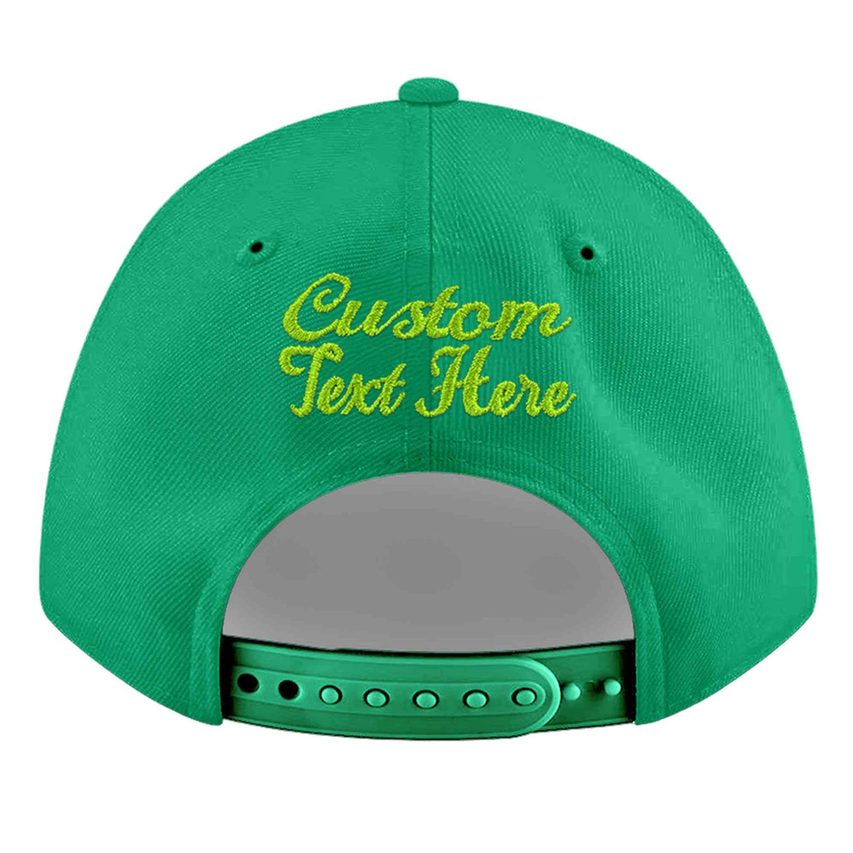 Custom Aqua 3D Puff Embroidery Flat Embroidery Casual Sport Baseball Cap