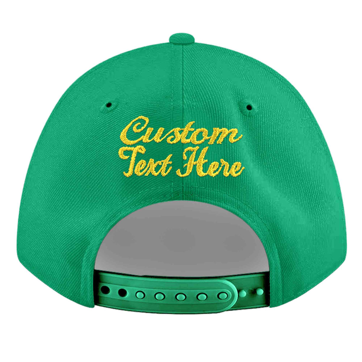 Custom Aqua 3D Puff Embroidery Flat Embroidery Casual Sport Baseball Cap