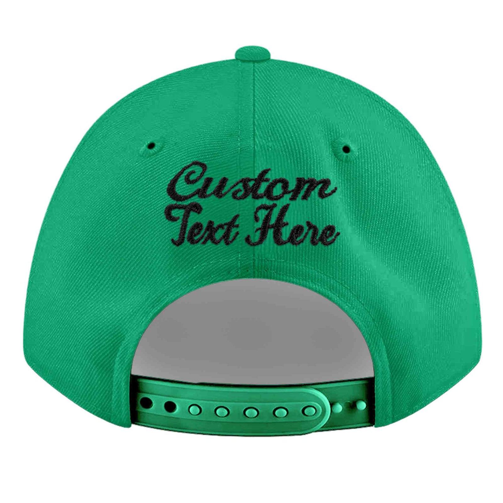 Custom Aqua 3D Puff Embroidery Flat Embroidery Casual Sport Baseball Cap