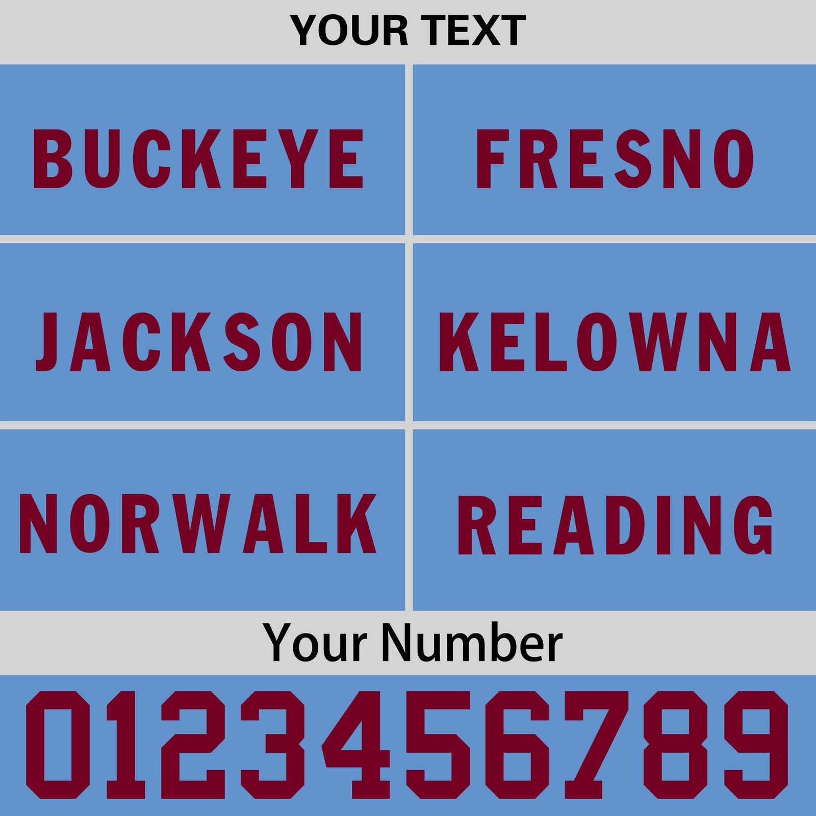 Custom Powder Blue 3D Puff Embroidery Flat Embroidery Casual Sport Baseball Cap