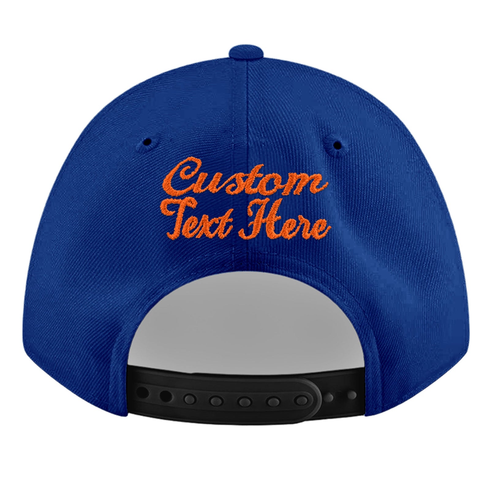 Custom Royal 3D Puff Embroidery Flat Embroidery Casual Sport Baseball Cap