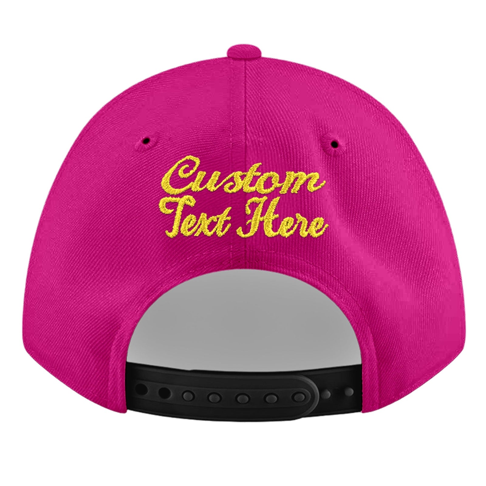 Custom Rose Red 3D Puff Embroidery Flat Embroidery Casual Sport Baseball Cap
