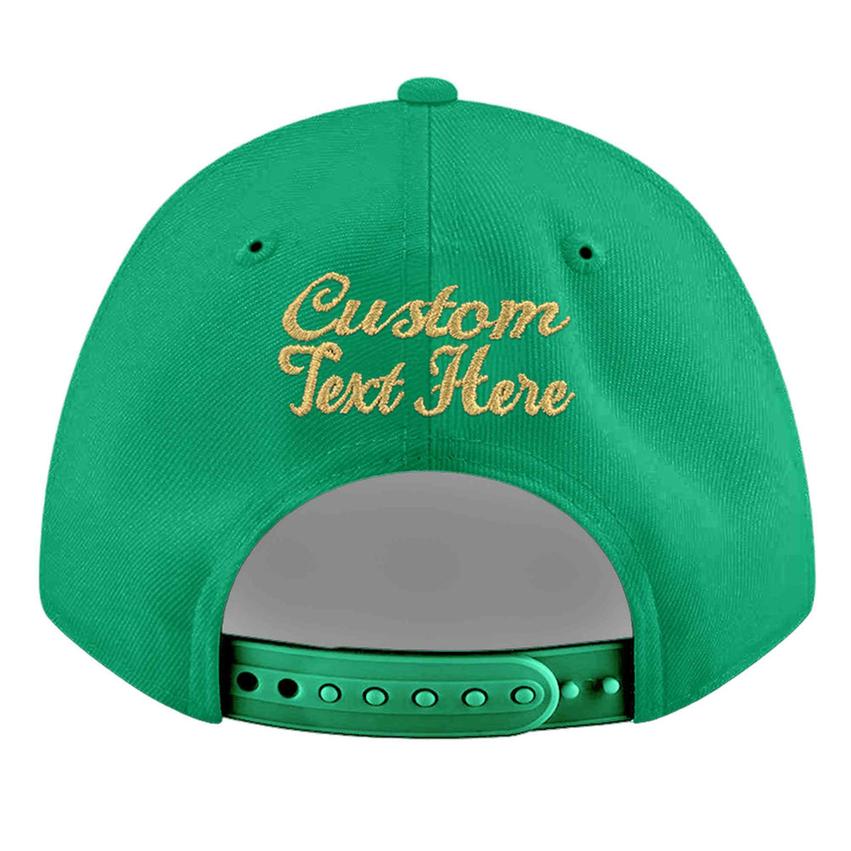 Custom Aqua 3D Puff Embroidery Flat Embroidery Casual Sport Baseball Cap