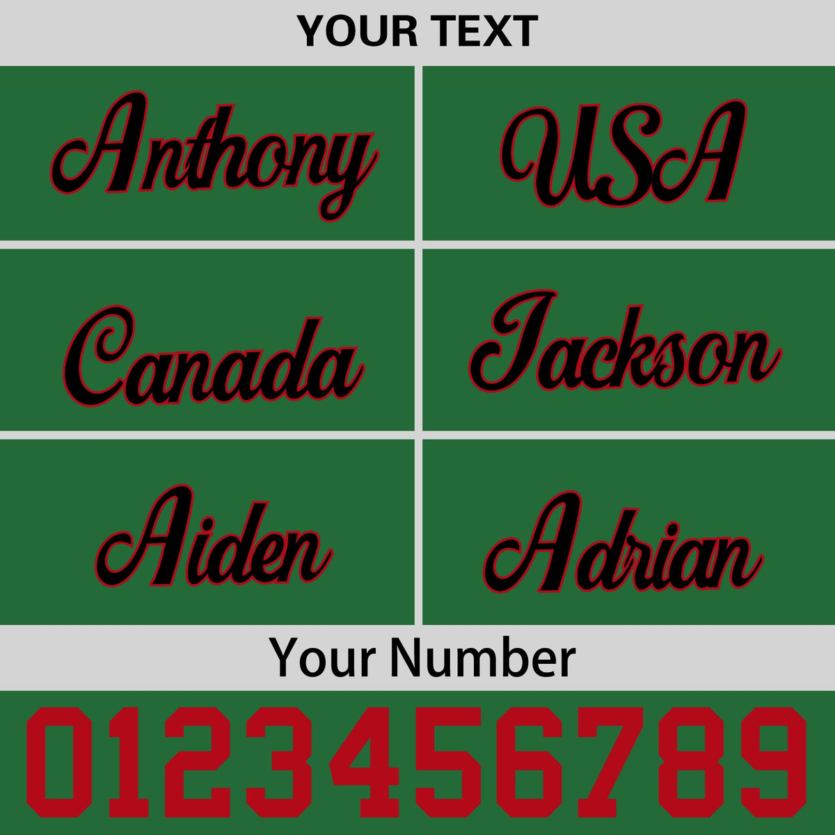 Custom Kelly Green Red 3D Puff Embroidery Flat Embroidery Casual Sport Baseball Cap