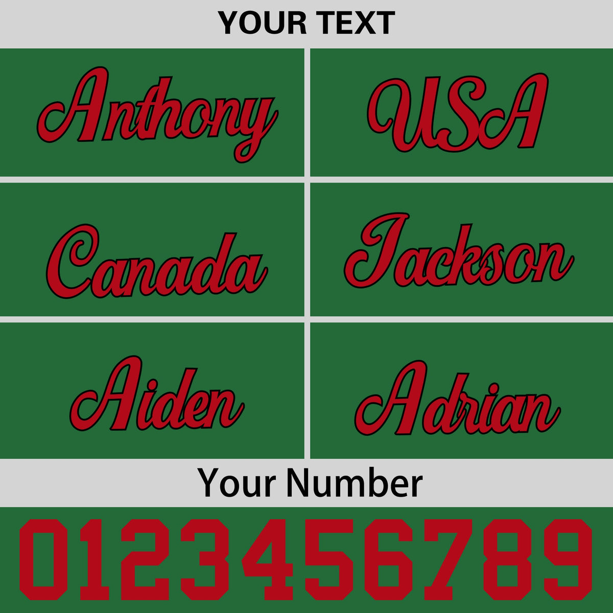 Custom Kelly Green Red 3D Puff Embroidery Flat Embroidery Casual Sport Baseball Cap