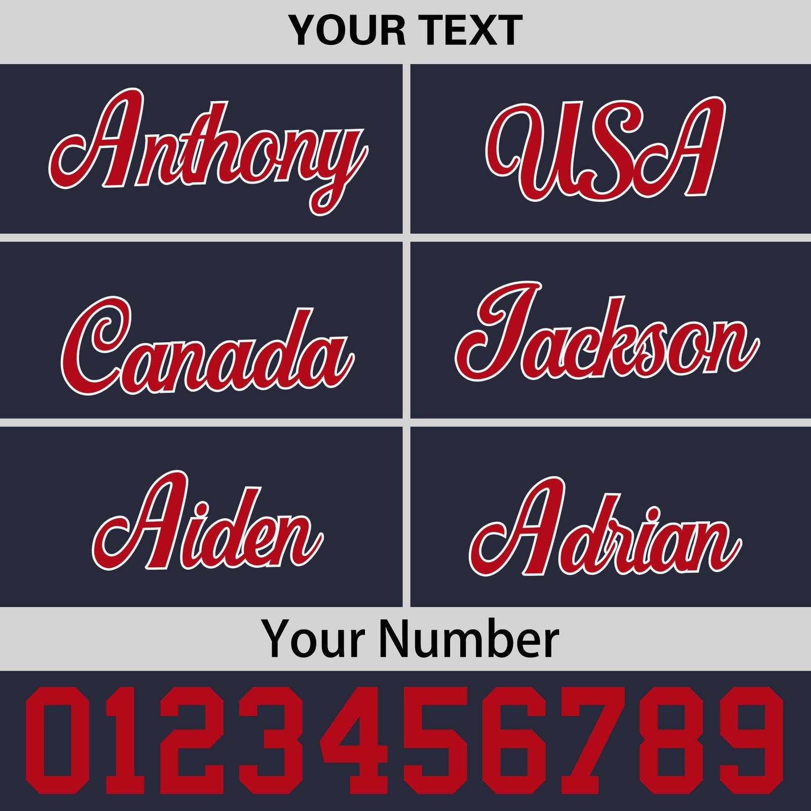 Custom Navy Red 3D Puff Embroidery Flat Embroidery Casual Sport Baseball Cap