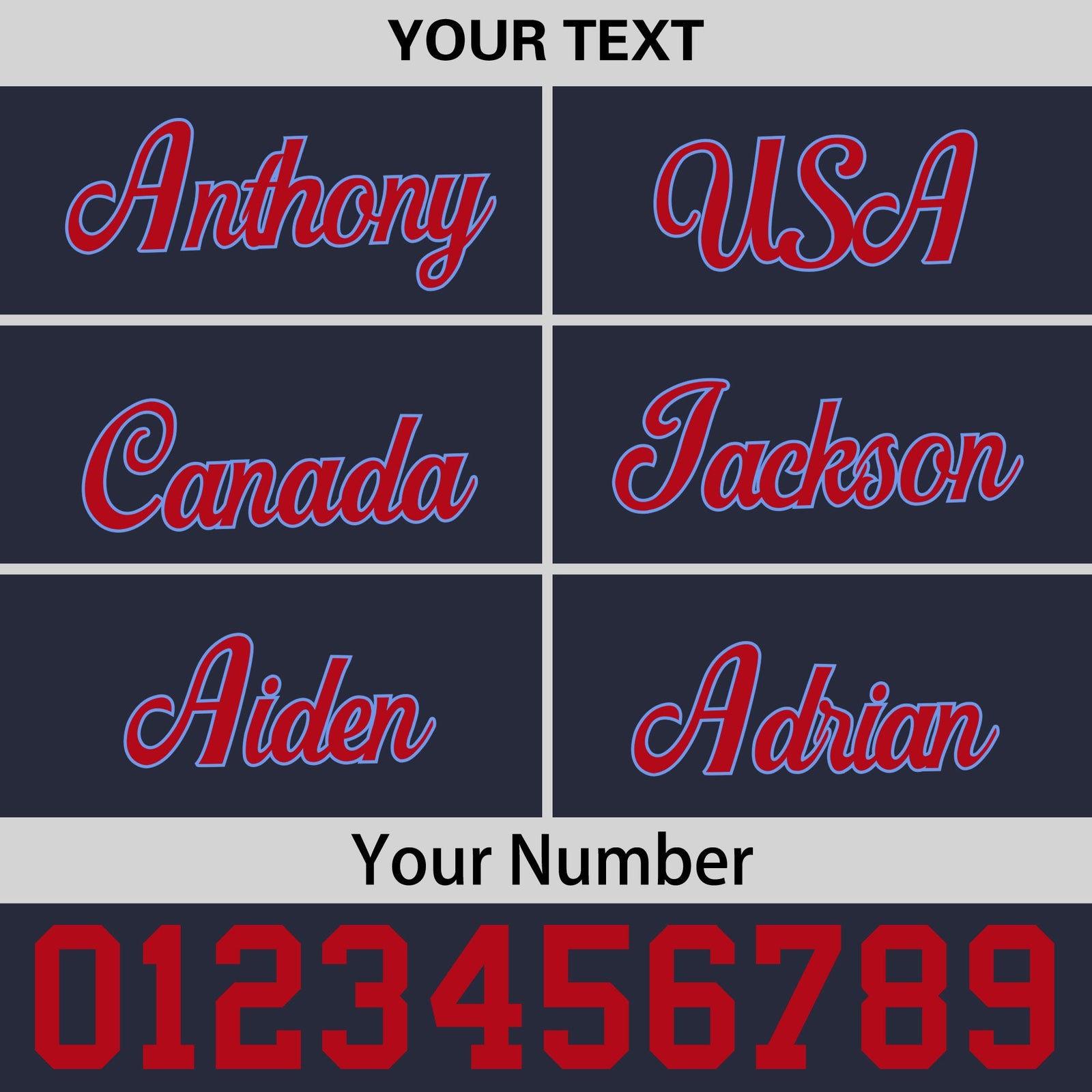 Custom Navy Red 3D Puff Embroidery Flat Embroidery Casual Sport Baseball Cap