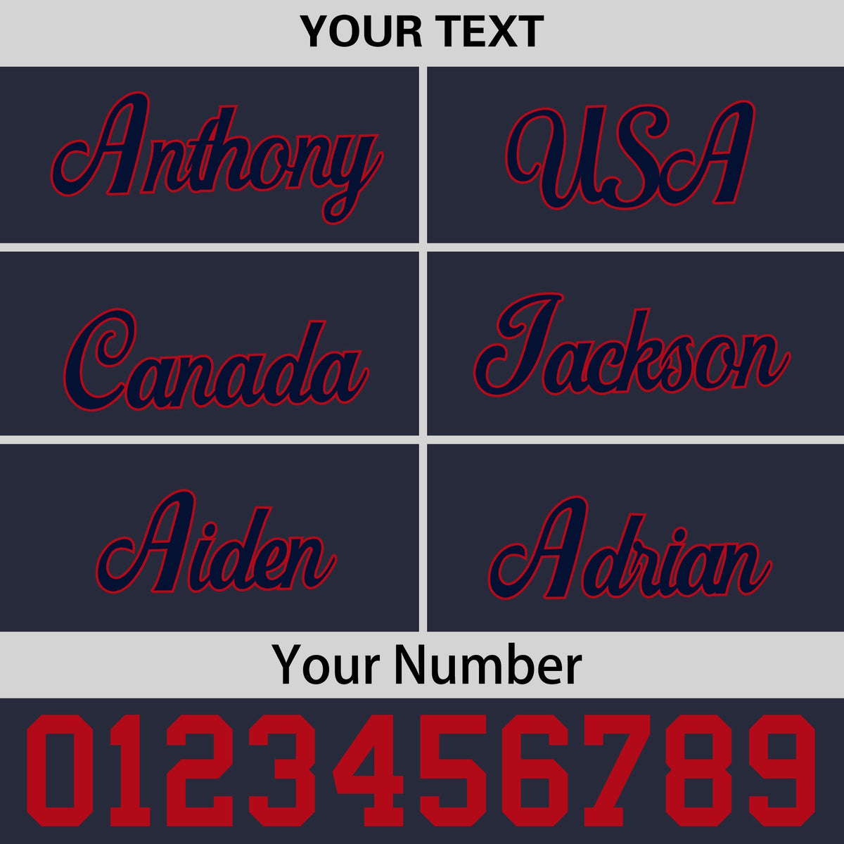 Custom Navy Red 3D Puff Embroidery Flat Embroidery Casual Sport Baseball Cap