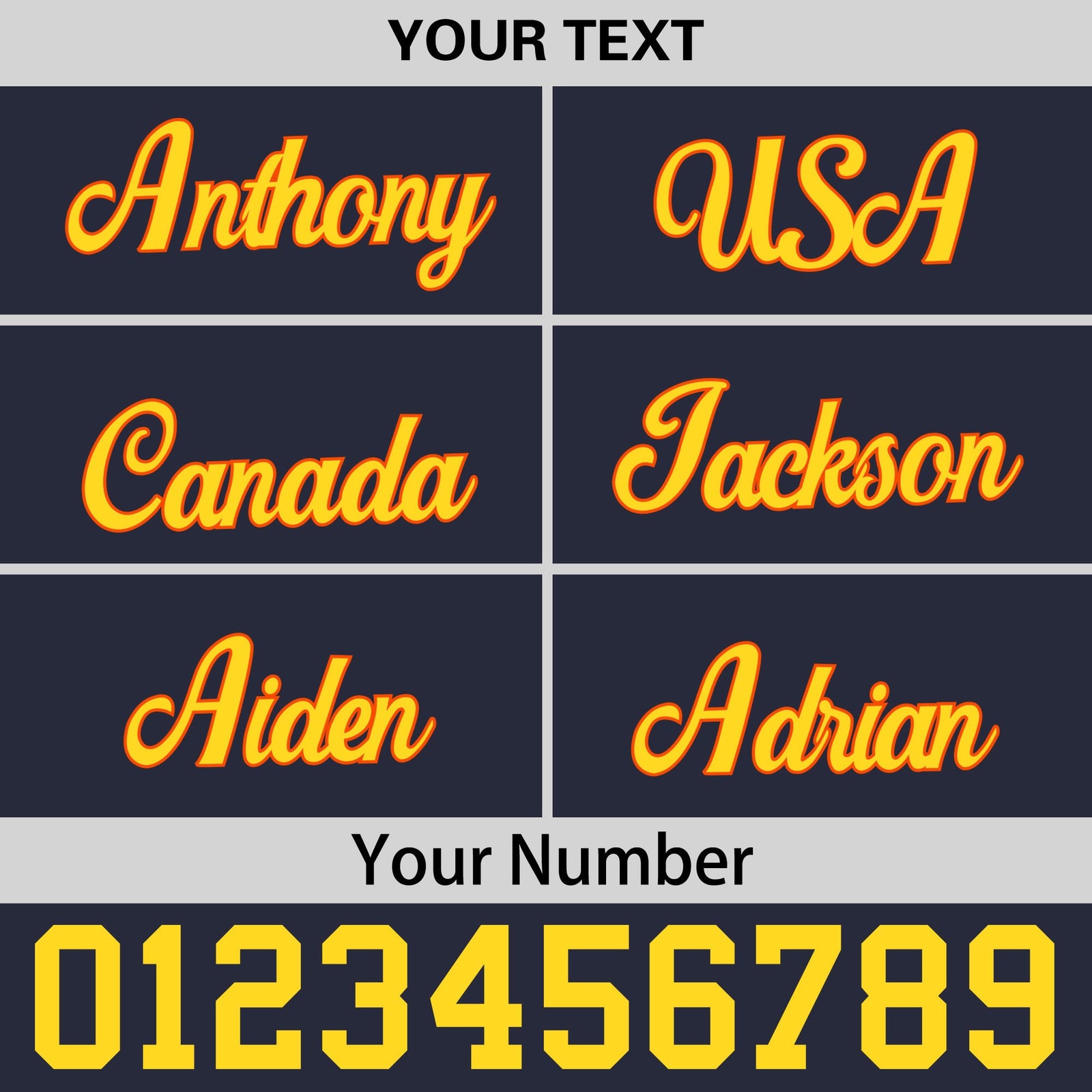 Custom Navy Orange 3D Puff Embroidery Flat Embroidery Casual Sport Baseball Cap