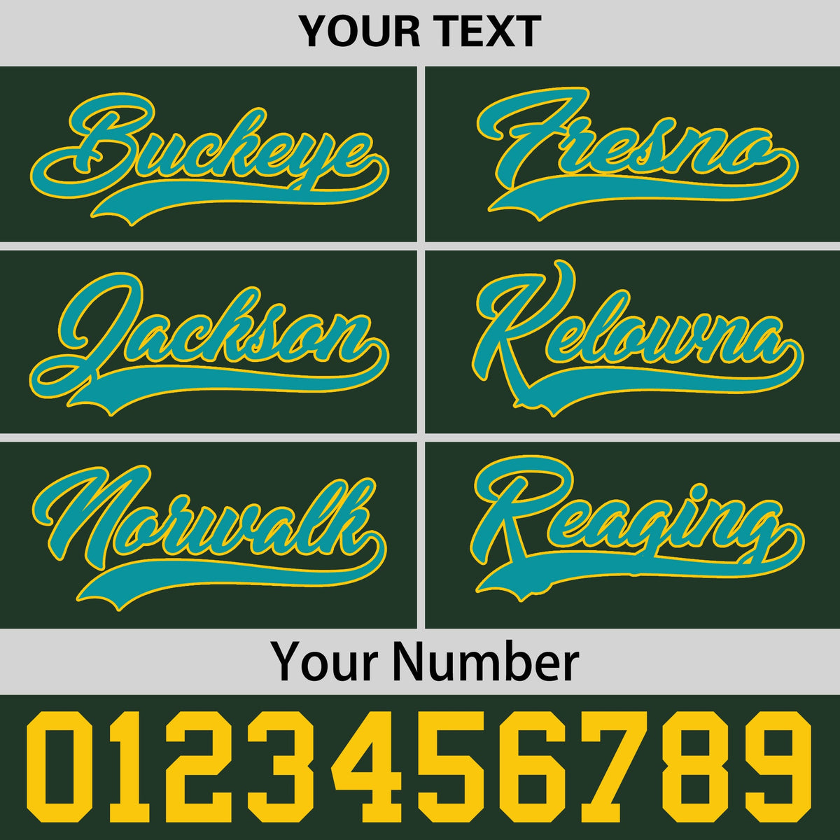 Custom Green Gold 3D Puff Embroidery Flat Embroidery Casual Sport Baseball Cap