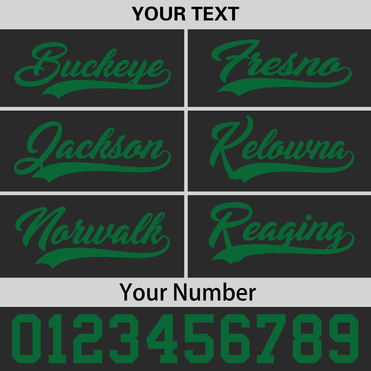 Custom Black Kelly Green 3D Puff Embroidery Flat Embroidery Casual Sport Baseball Cap