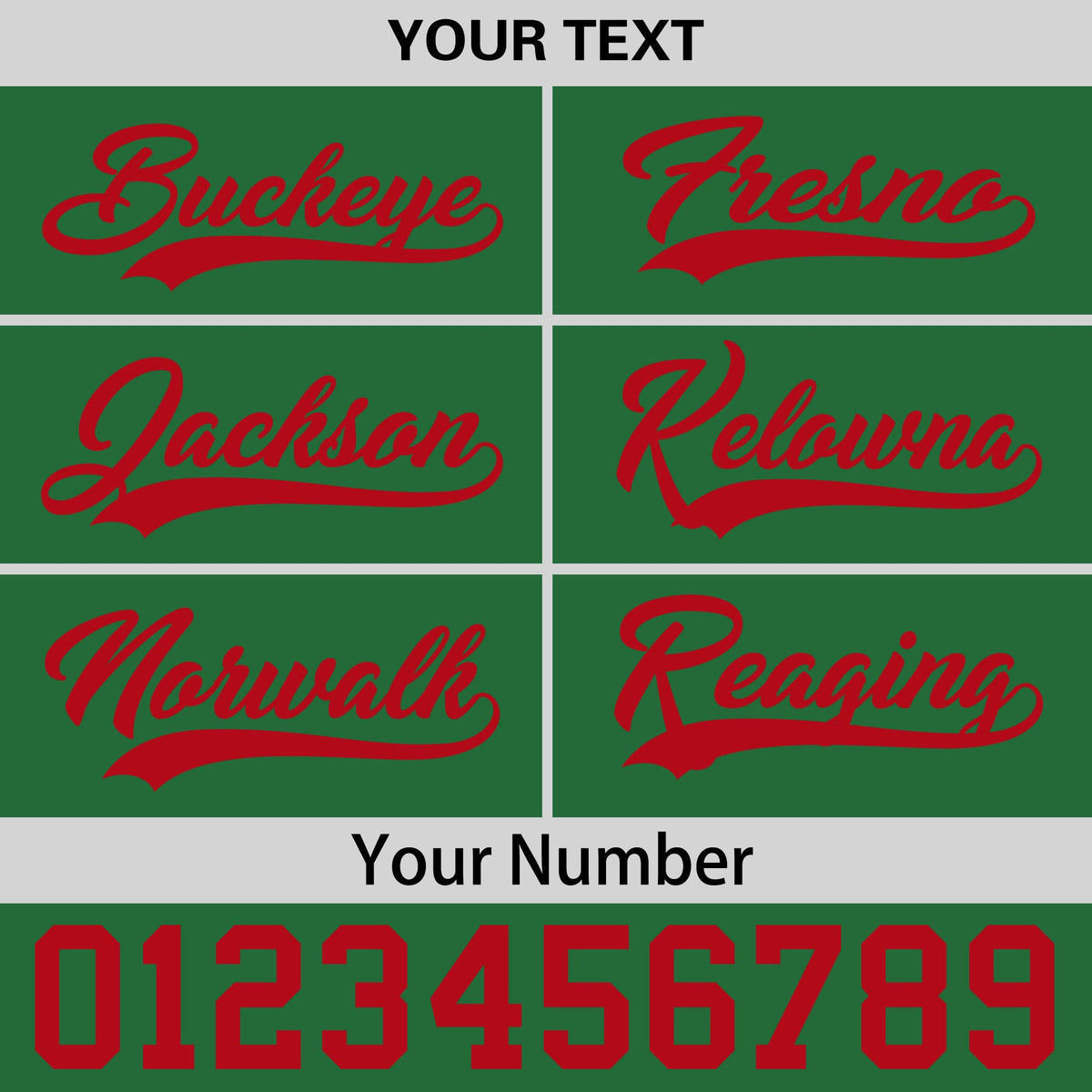 Custom Kelly Green Red 3D Puff Embroidery Flat Embroidery Casual Sport Baseball Cap