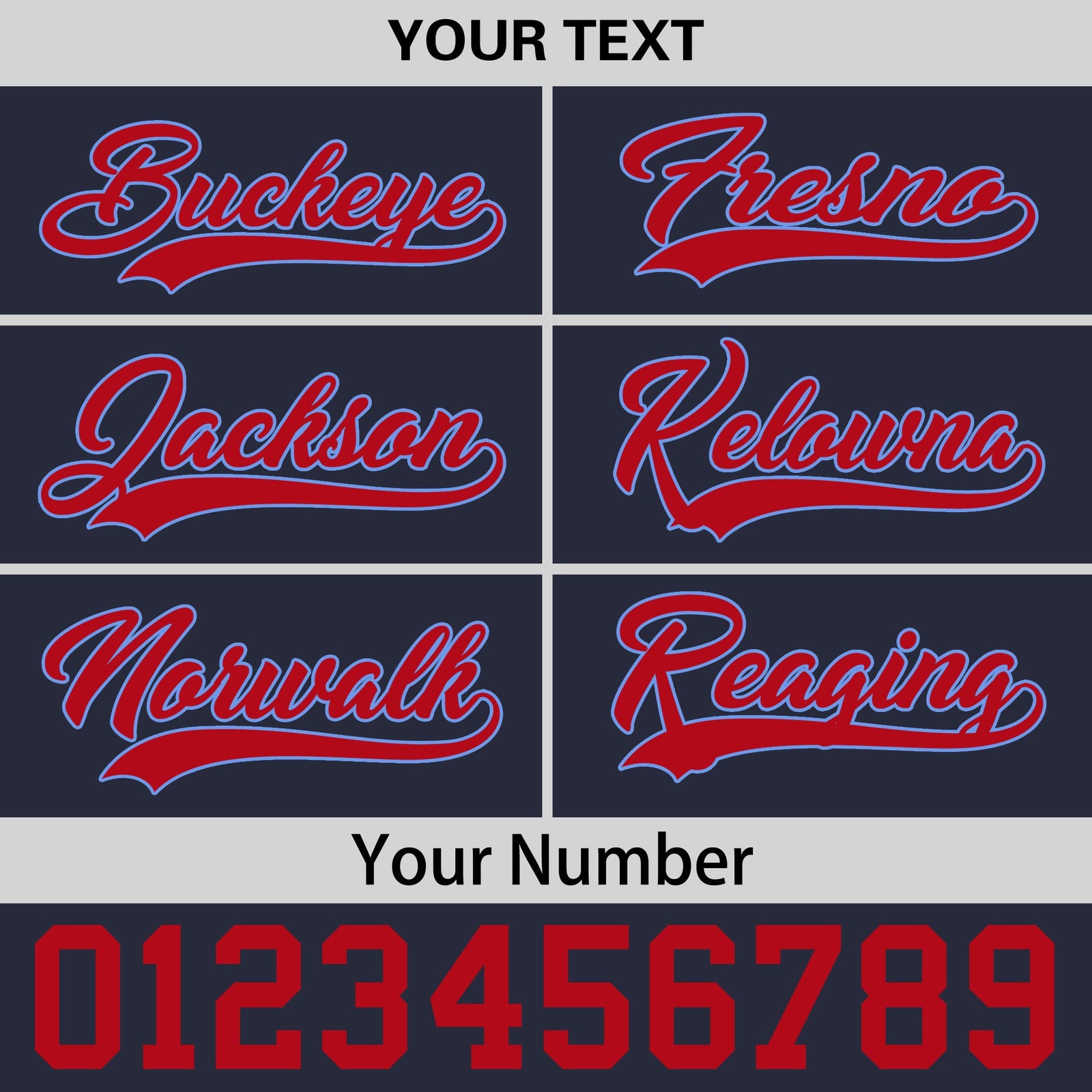 Custom Navy Red 3D Puff Embroidery Flat Embroidery Casual Sport Baseball Cap