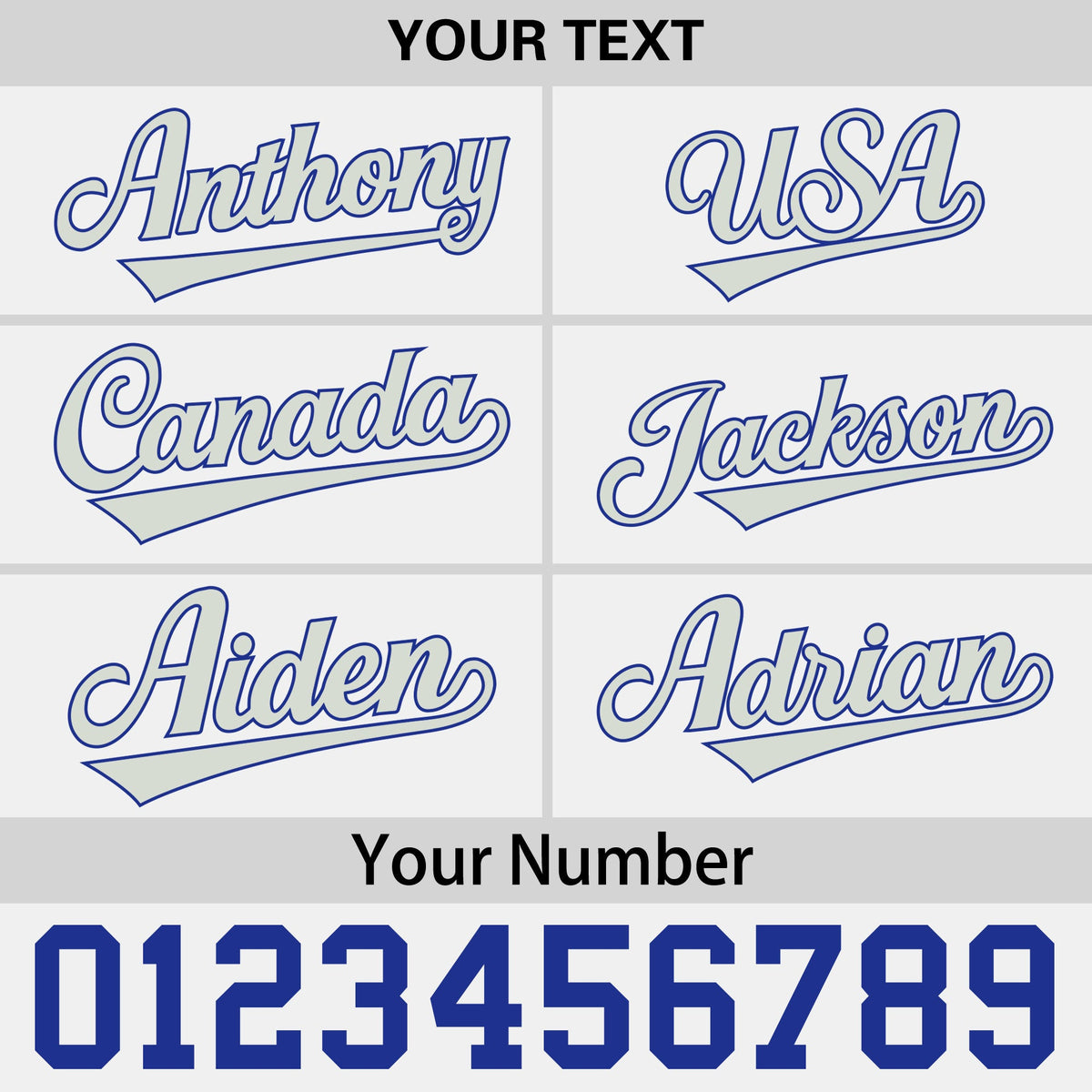 Custom White Royal Blue 145D Puff Embroidery Flat Embroidery Casual Sport Baseball Cap