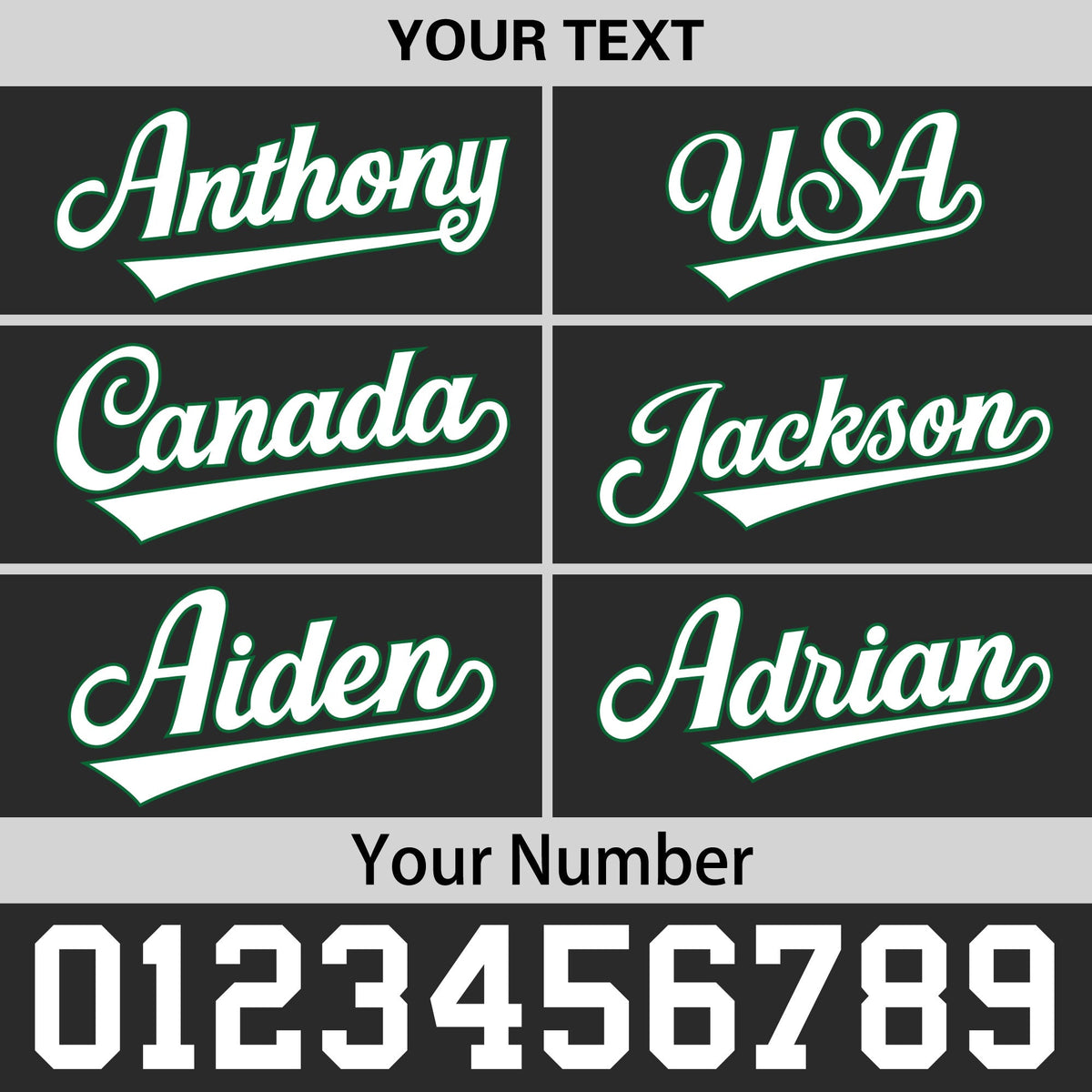 Custom Black Kelly Green 3D Puff Embroidery Flat Embroidery Casual Sport Baseball Cap