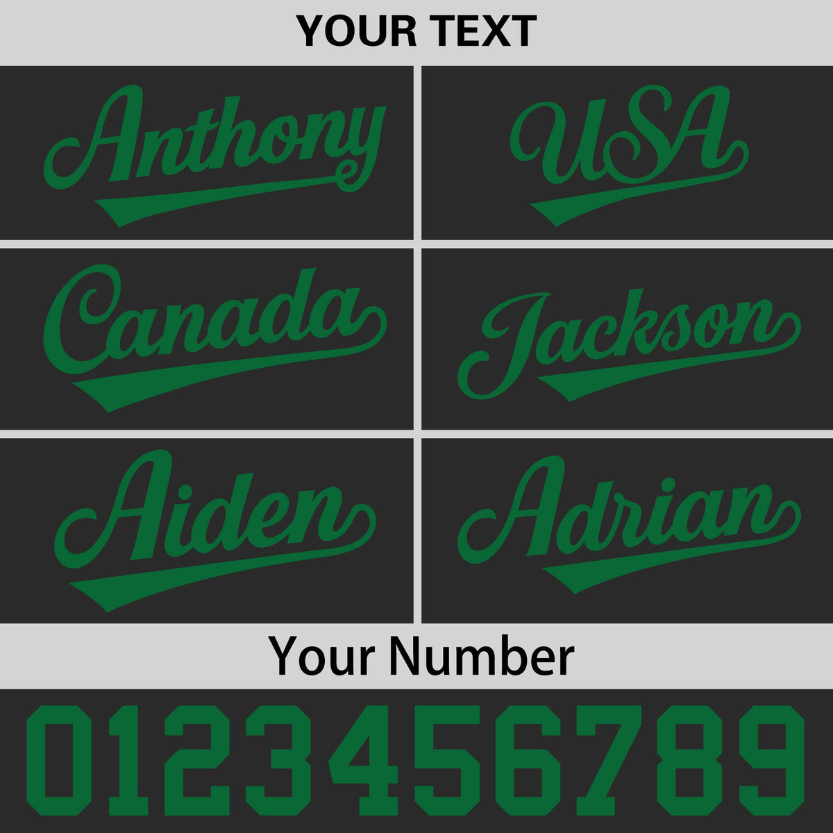 Custom Black Kelly Green 3D Puff Embroidery Flat Embroidery Casual Sport Baseball Cap