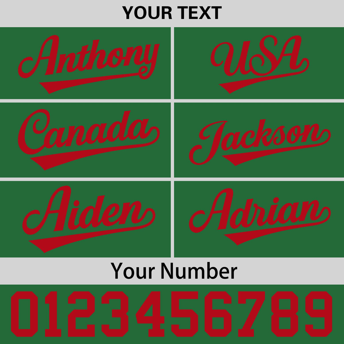 Custom Kelly Green Red 3D Puff Embroidery Flat Embroidery Casual Sport Baseball Cap