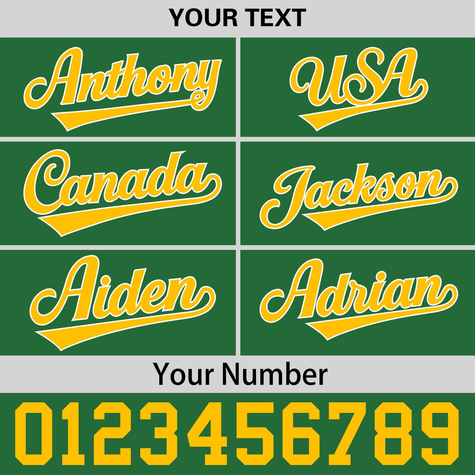 Custom Kelly Green Gold 3D Puff Embroidery Flat Embroidery Casual Sport Baseball Cap