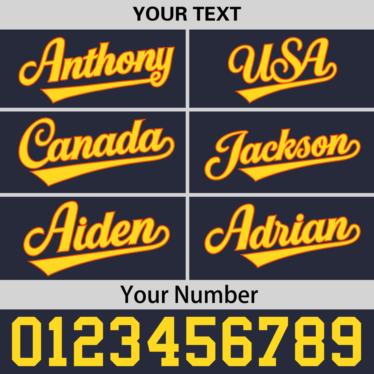 Custom Navy Orange 3D Puff Embroidery Flat Embroidery Casual Sport Baseball Cap