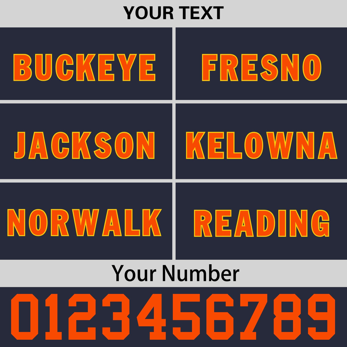 Custom Navy Orange 3D Puff Embroidery Flat Embroidery Casual Sport Baseball Cap