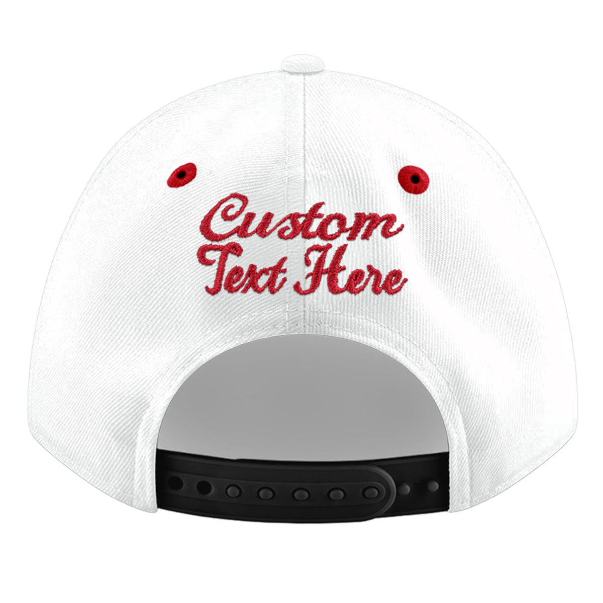 Custom White Red Light Blue 3D Puff Embroidery Flat Embroidery Casual Sport Hats| KXKSHOP