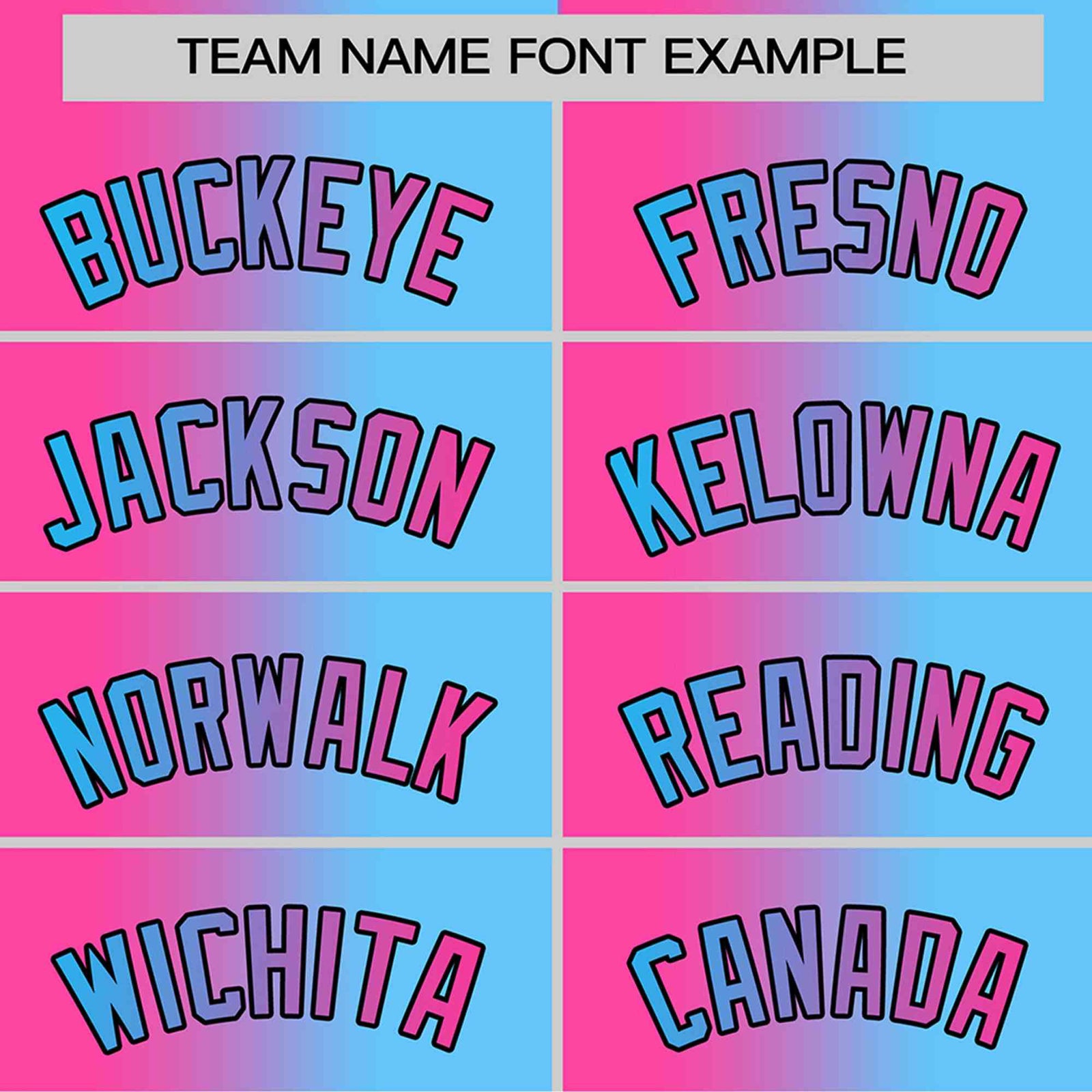 Custom Pink Blue-Black Gradient Fashion Authentic Baseball Jersey