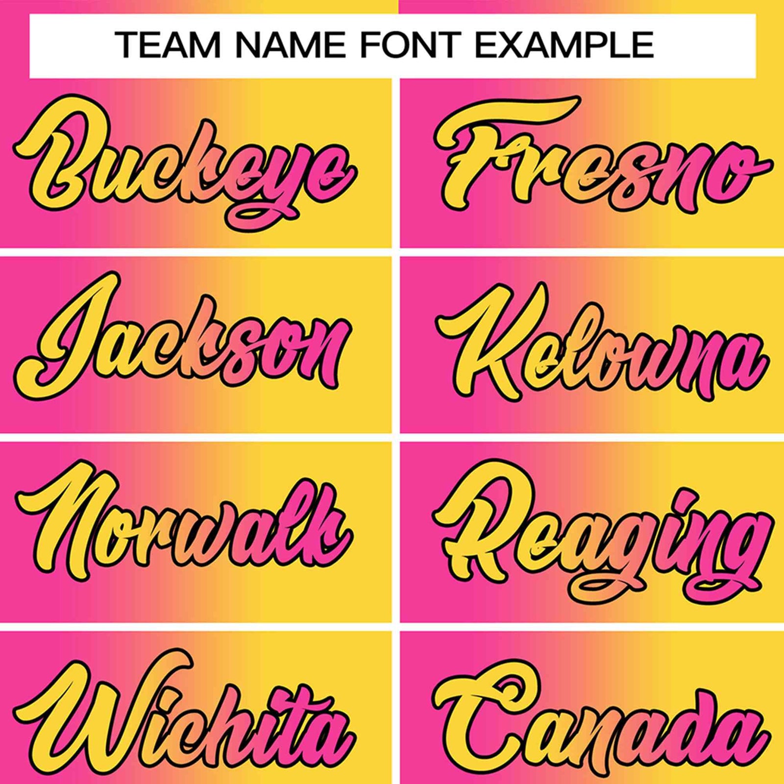 Custom Pink Yellow-Black Gradient Fashion Authentic Baseball Jersey