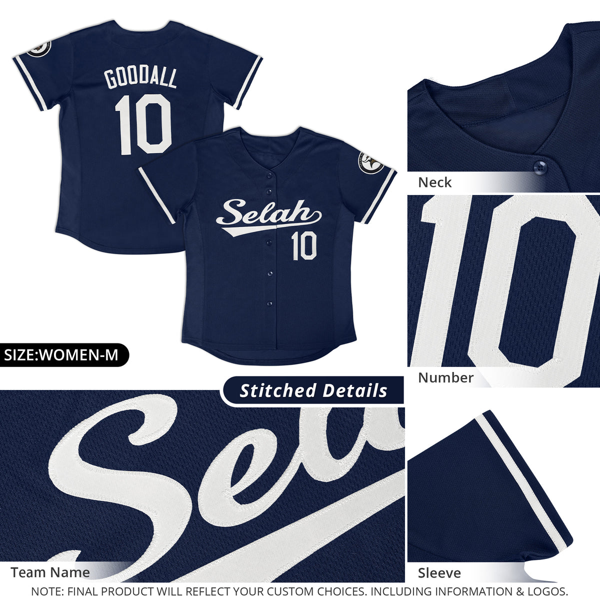 Custom White Navy Printing Game Training Shirt Baseball Shirt For Men Women Boys