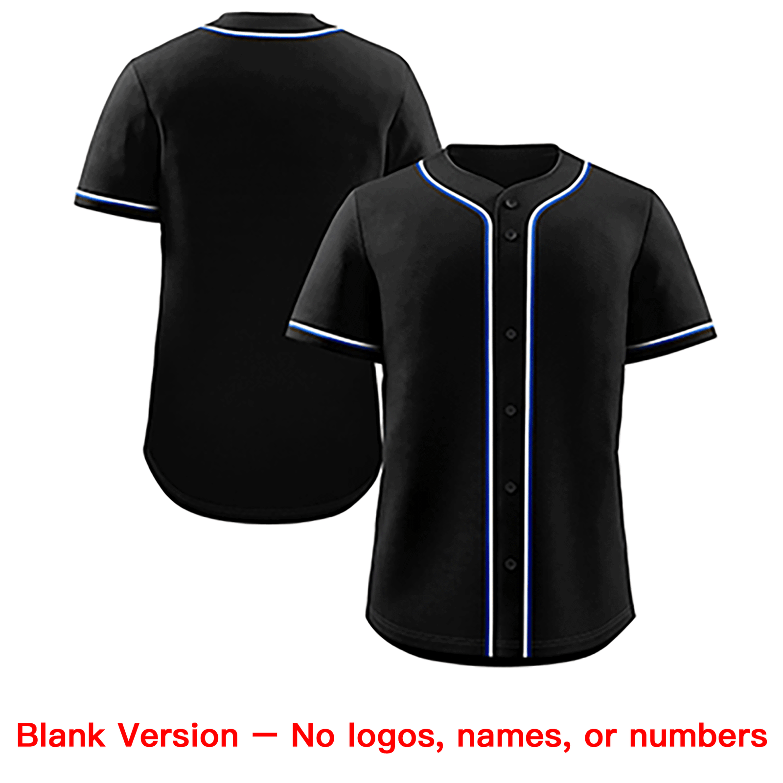 Custom Black Royal-White Classic Style Authentic Baseball Jersey