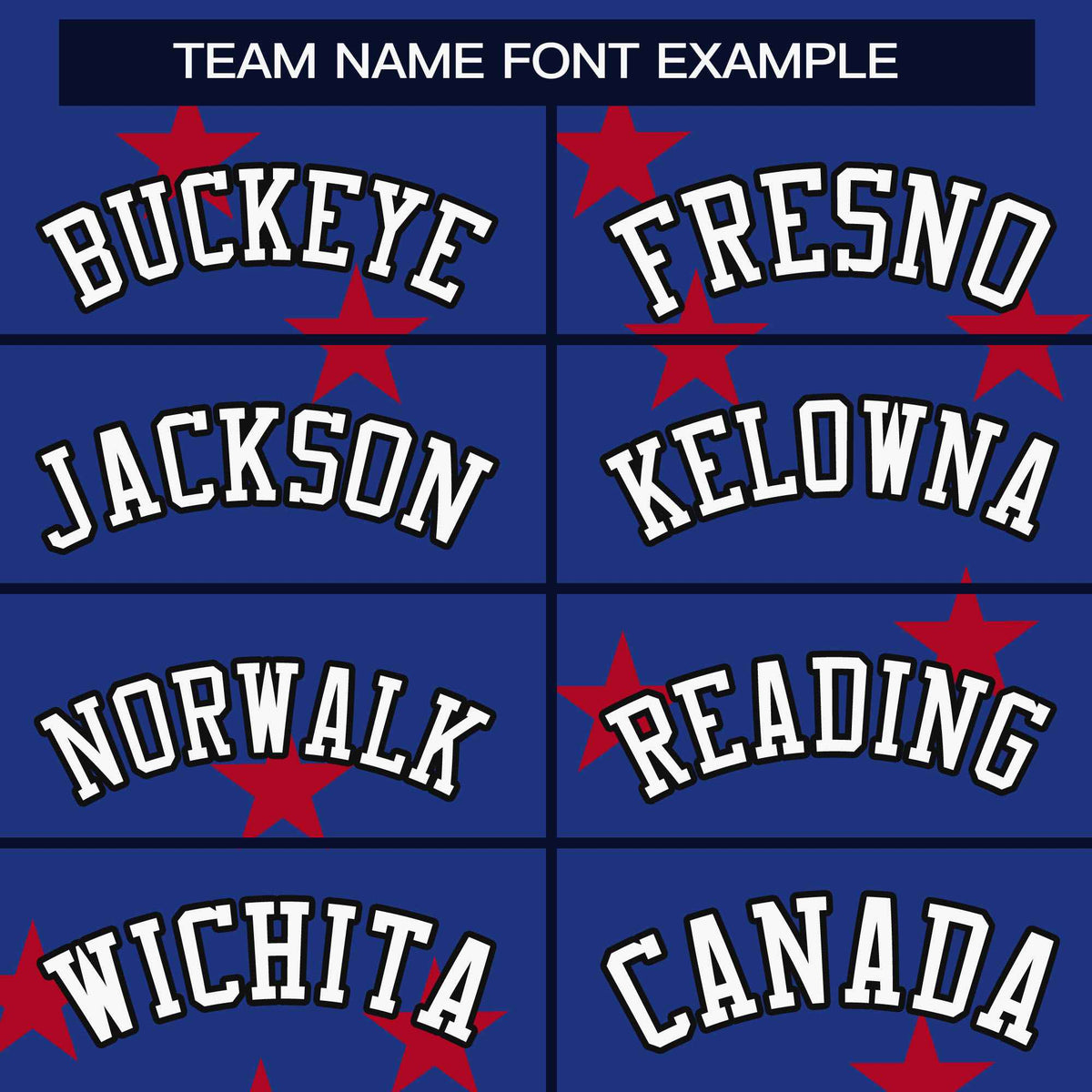 Custom Royal White Star Graffiti Pattern Varsity Full-Snap Bomber Jacket