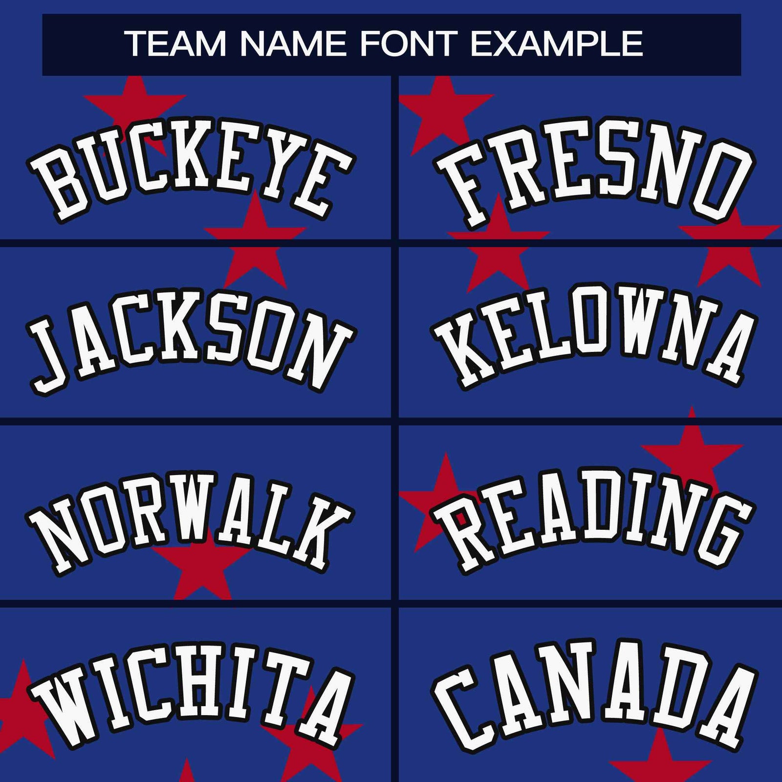 Custom Royal White Star Graffiti Pattern Varsity Full-Snap Bomber Jacket