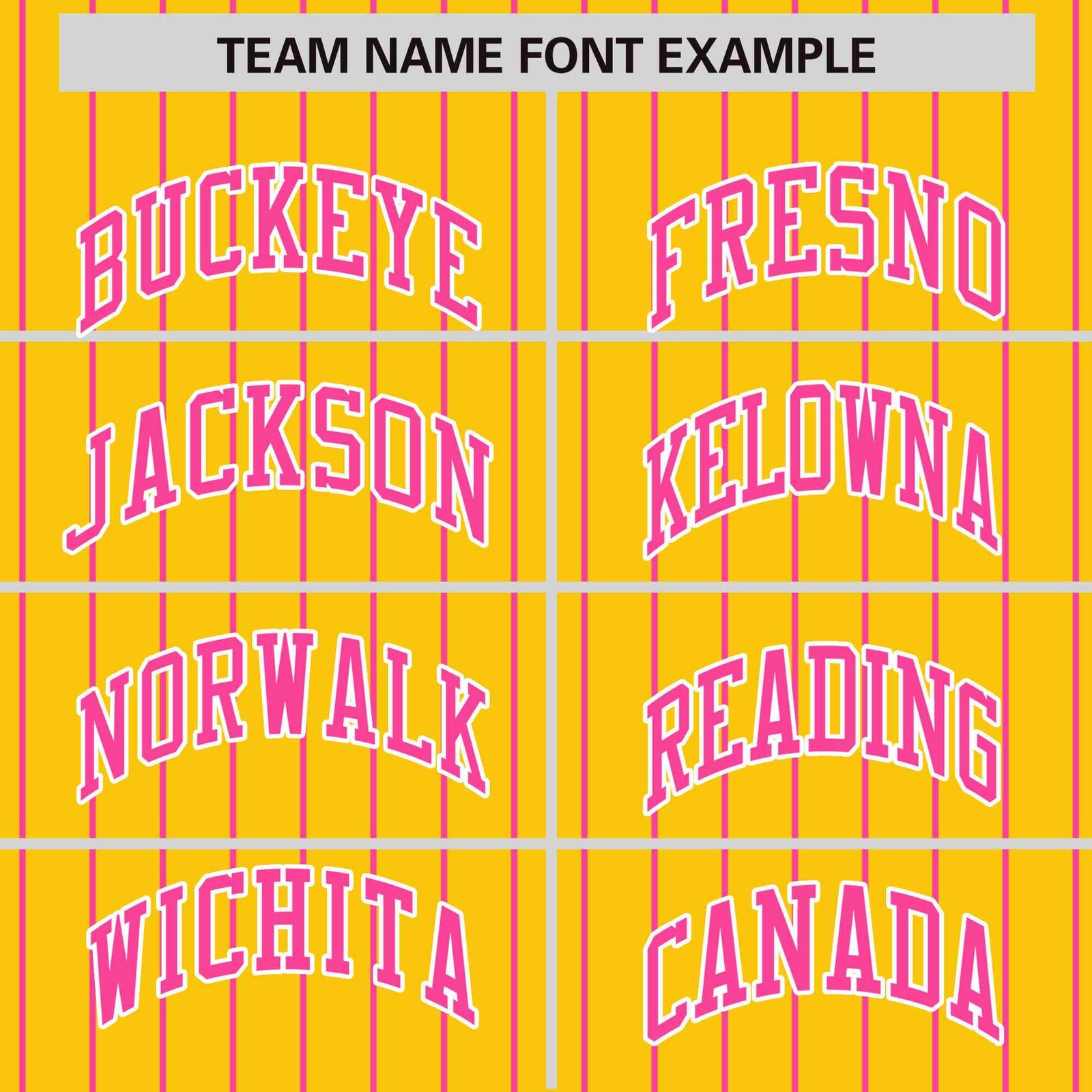 Custom Gold Pink Raglan Sleeves Varsity Full-Snap Pinstripe Letterman Baseball Jacket