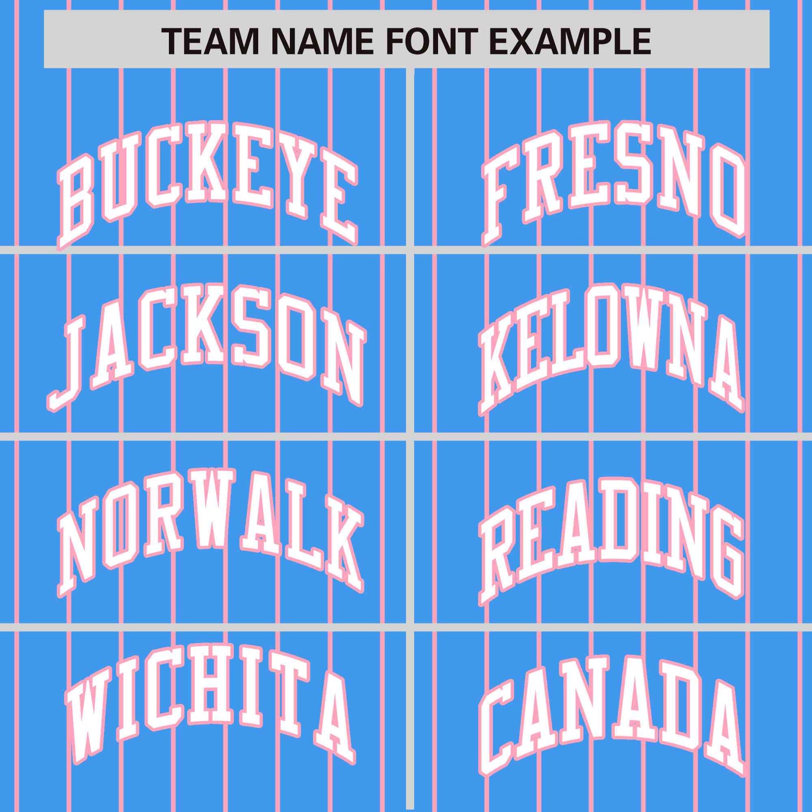 Custom Powder Blue Light Pink Raglan Sleeves Varsity Full-Snap Pinstripe Letterman Baseball Jacket