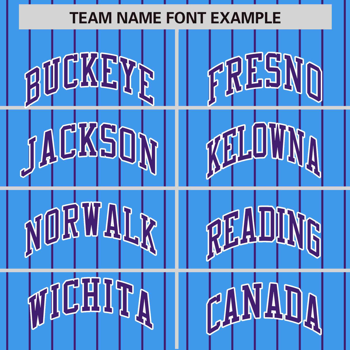 Custom Powder Blue Purple Raglan Sleeves Varsity Full-Snap Pinstripe Letterman Baseball Jacket