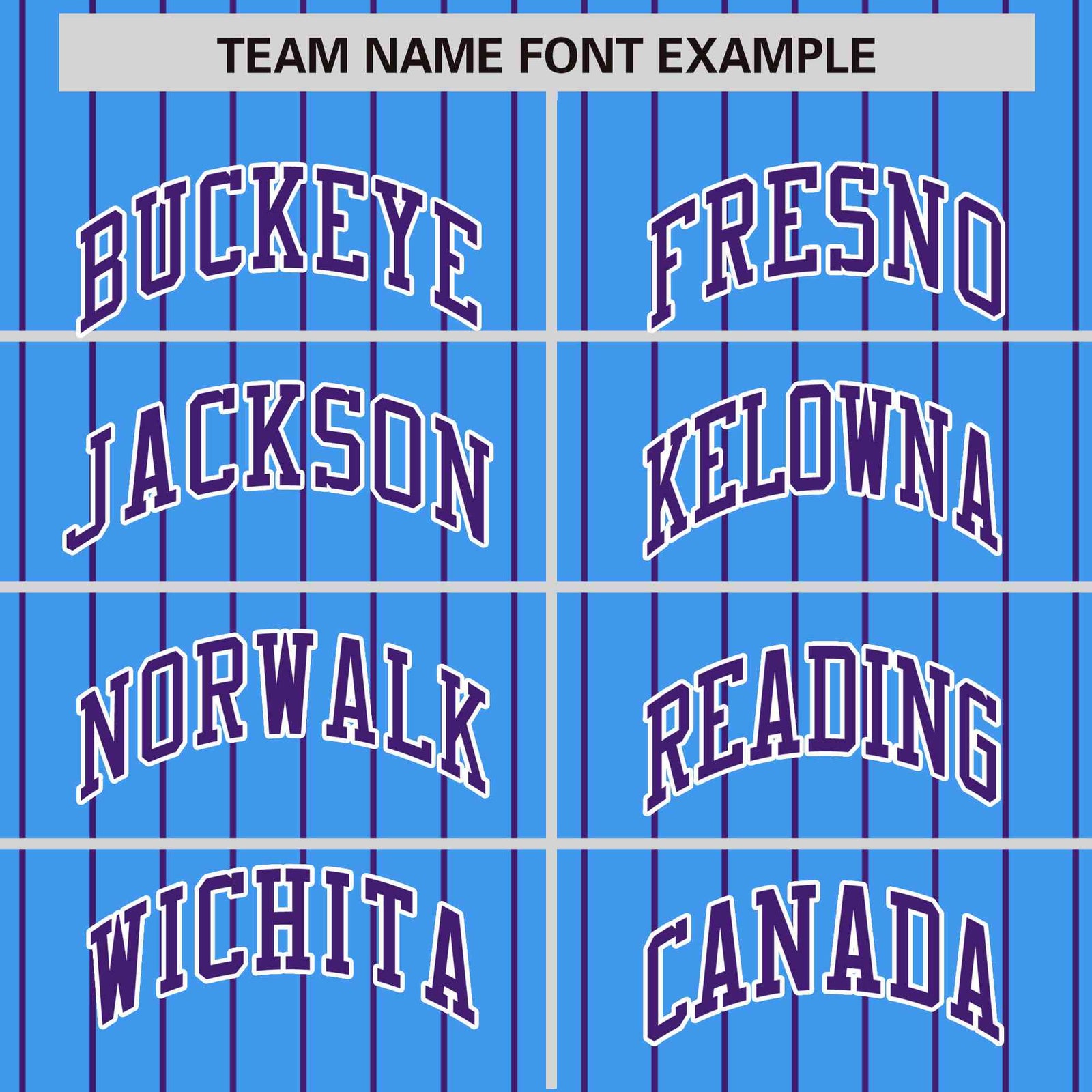 Custom Powder Blue Purple Raglan Sleeves Varsity Full-Snap Pinstripe Letterman Baseball Jacket