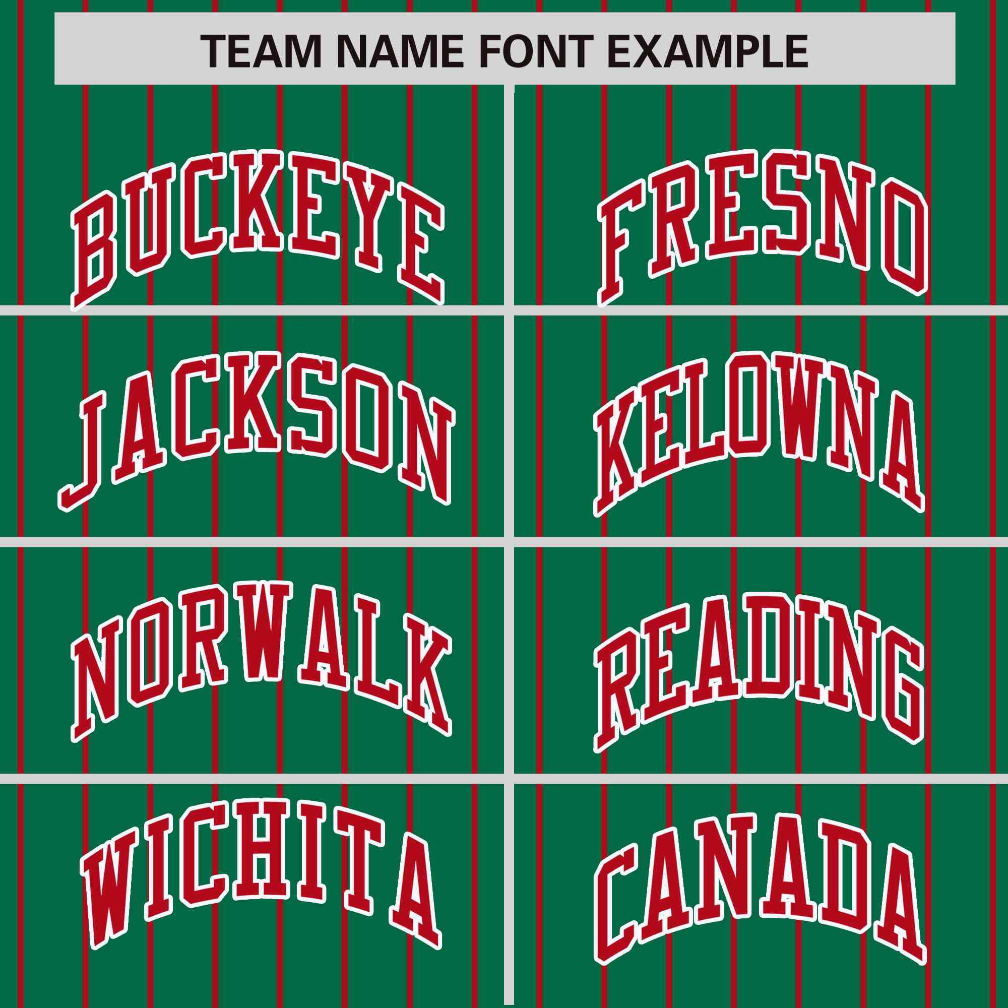 Custom Kelly Green Red Raglan Sleeves Varsity Full-Snap Pinstripe Letterman Baseball Jacket