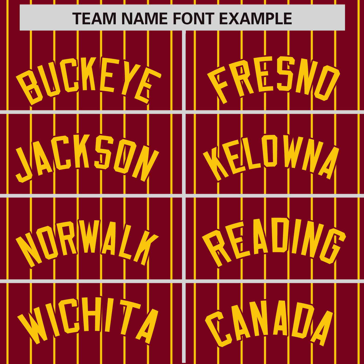 Custom Crimson Gold Raglan Sleeves Varsity Full-Snap Pinstripe Letterman Baseball Jacket