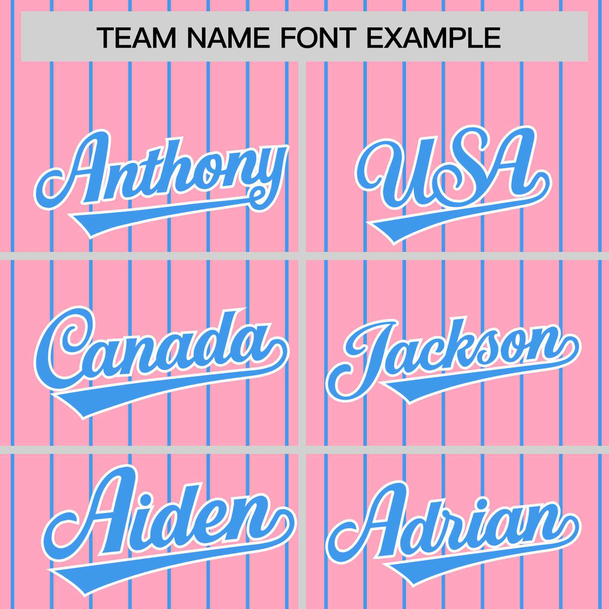 Custom Light Pink Powder Blue Raglan Sleeves Varsity Full-Snap Pinstripe Letterman Baseball Jacket