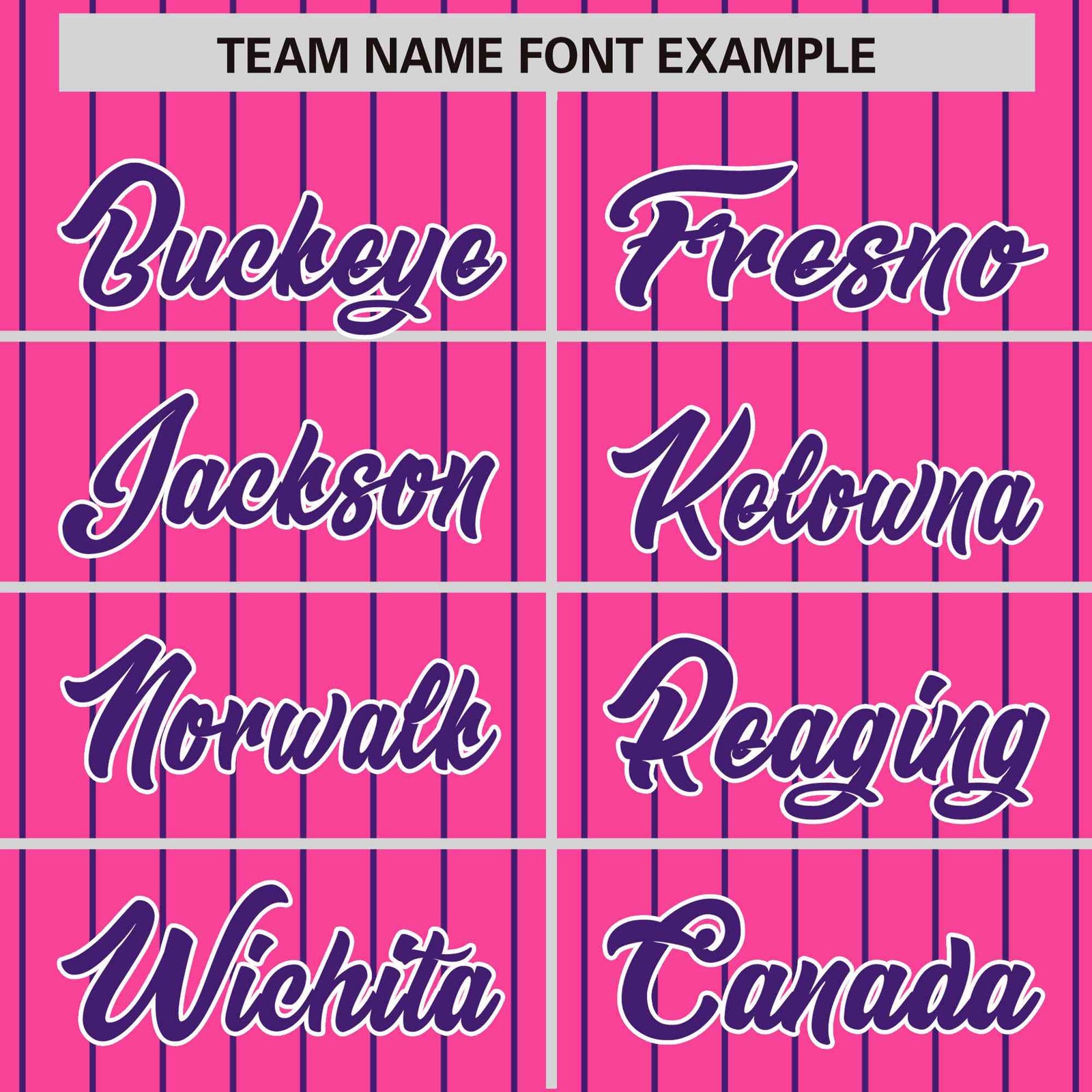 Custom Pink Purple Raglan Sleeves Varsity Full-Snap Pinstripe Letterman Baseball Jacket