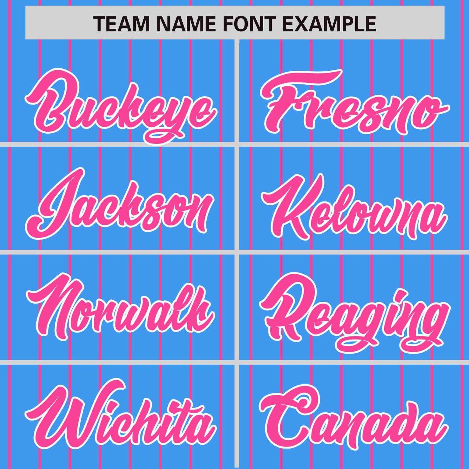 Custom Powder Blue Pink Raglan Sleeves Varsity Full-Snap Pinstripe Letterman Baseball Jacket