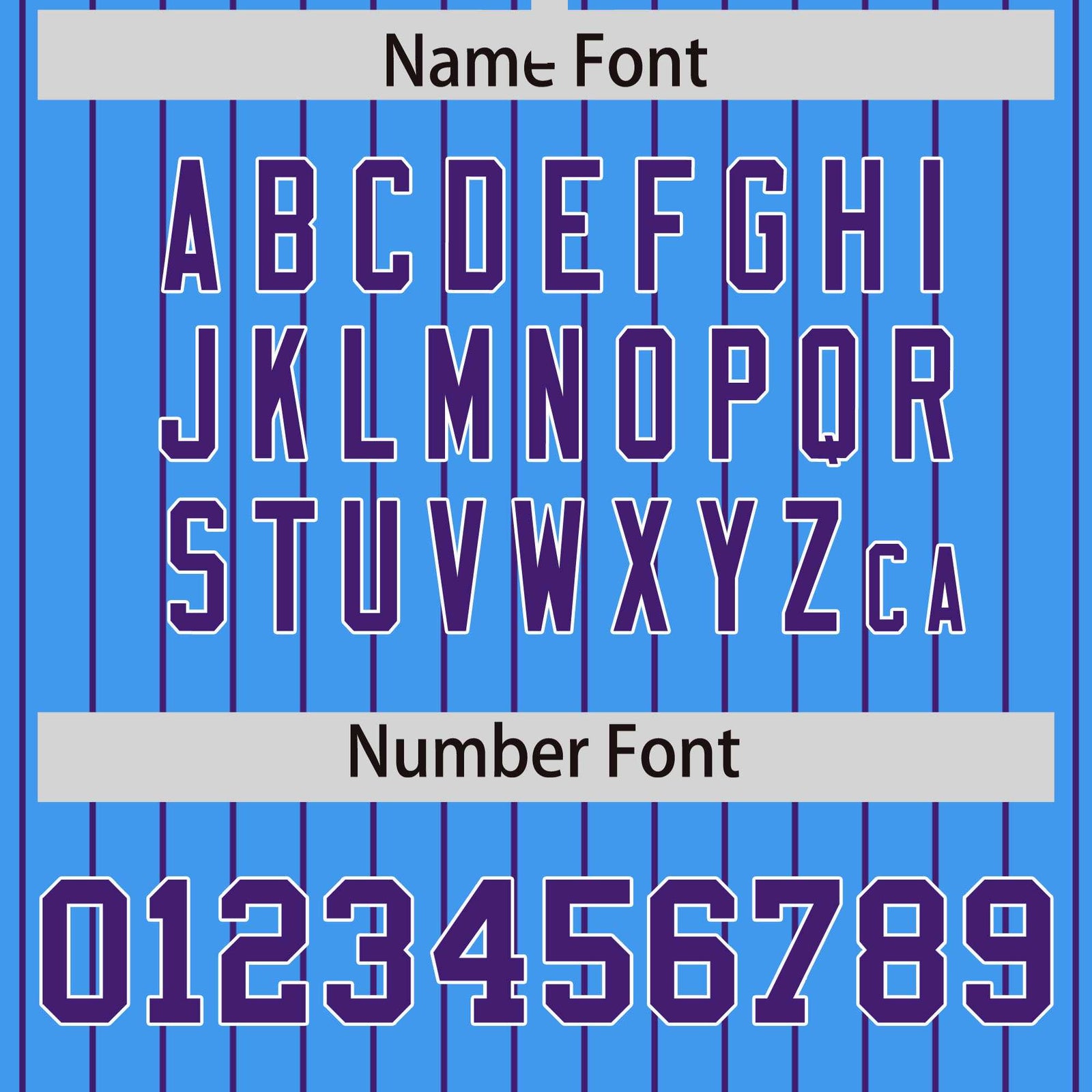 Custom Powder Blue Purple Raglan Sleeves Varsity Full-Snap Pinstripe Letterman Baseball Jacket