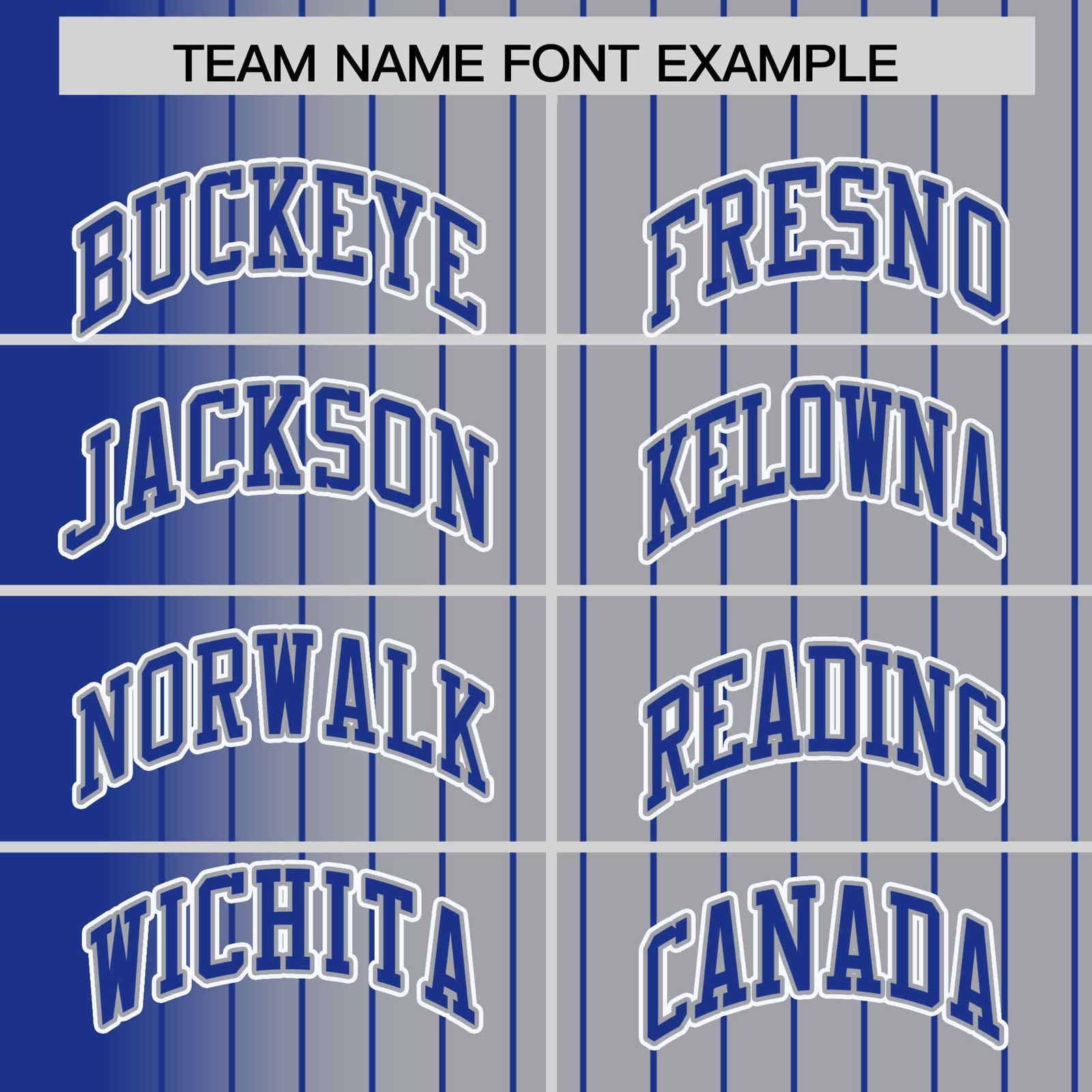 Custom Gray Royal Gradient Varsity Full-Snap Pinstripe Letterman Baseball Jacket