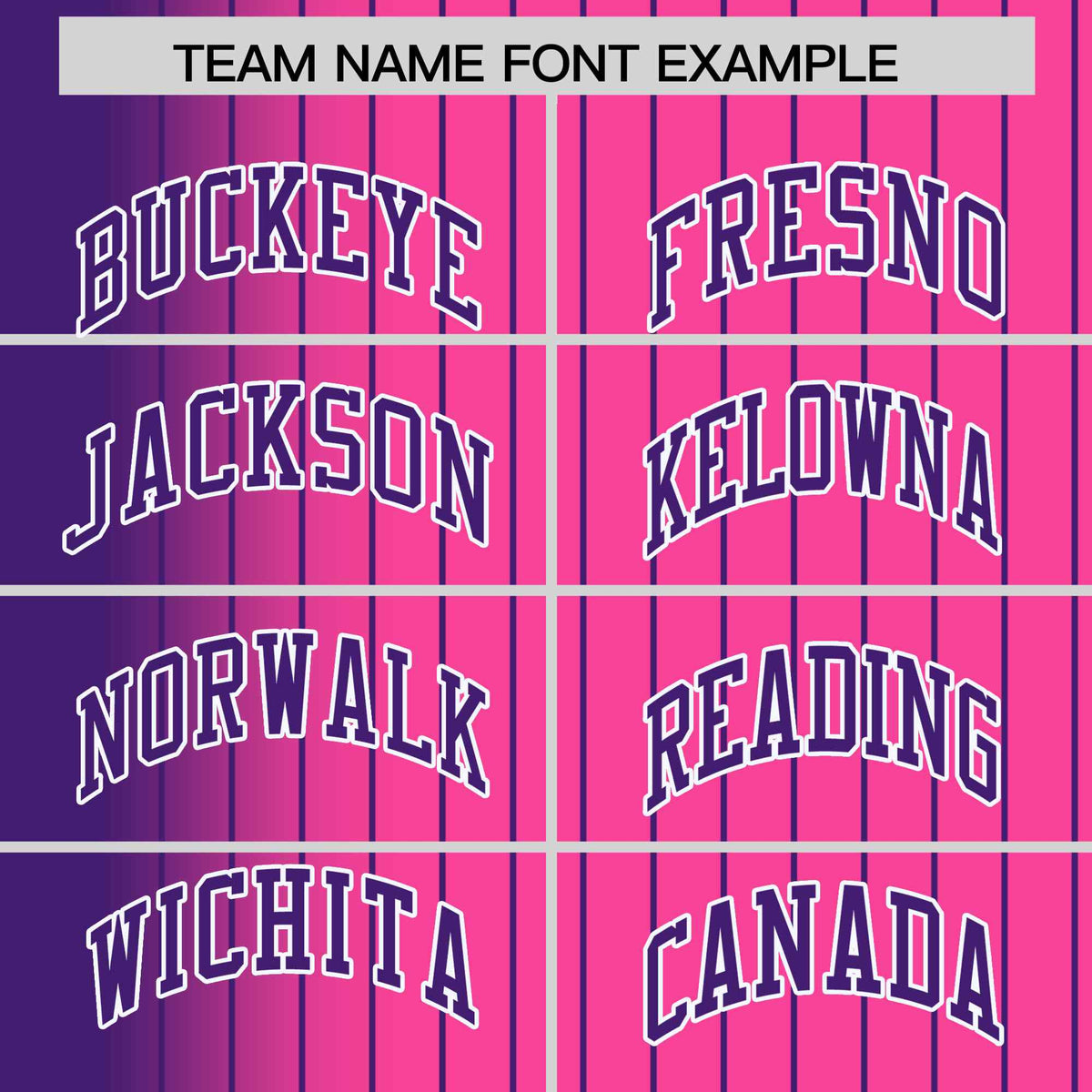 Custom Pink Purple Gradient Varsity Full-Snap Pinstripe Letterman Baseball Jacket