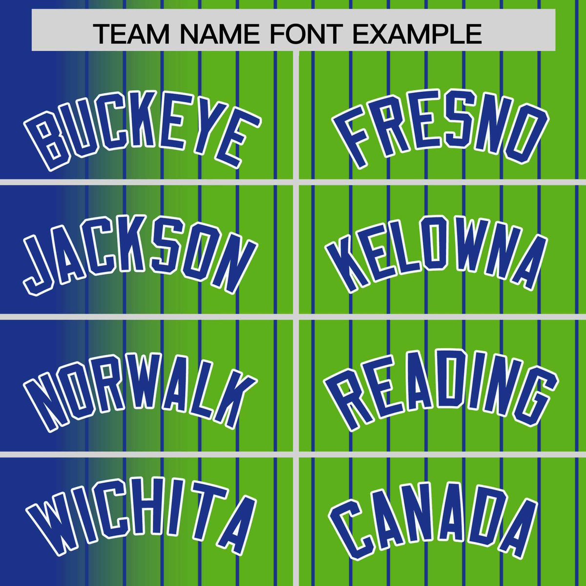 Custom Green Royal Gradient Varsity Full-Snap Pinstripe Letterman Baseball Jacket