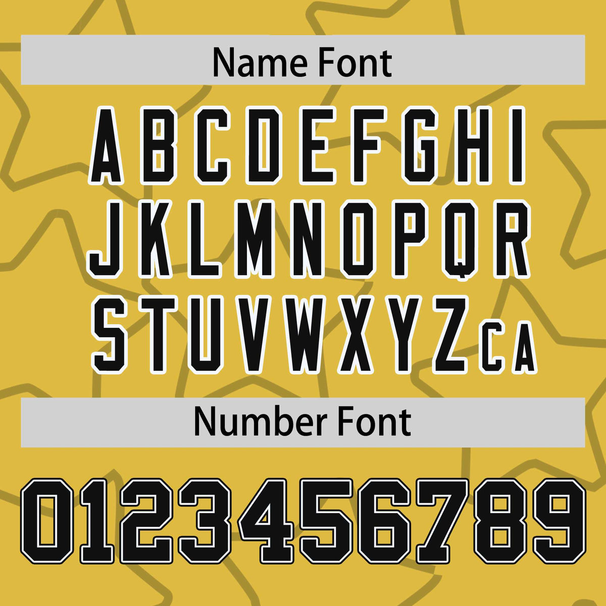 Custom Old Gold Black Varsity Full-Snap Star Pattern Letterman Baseball Jacket