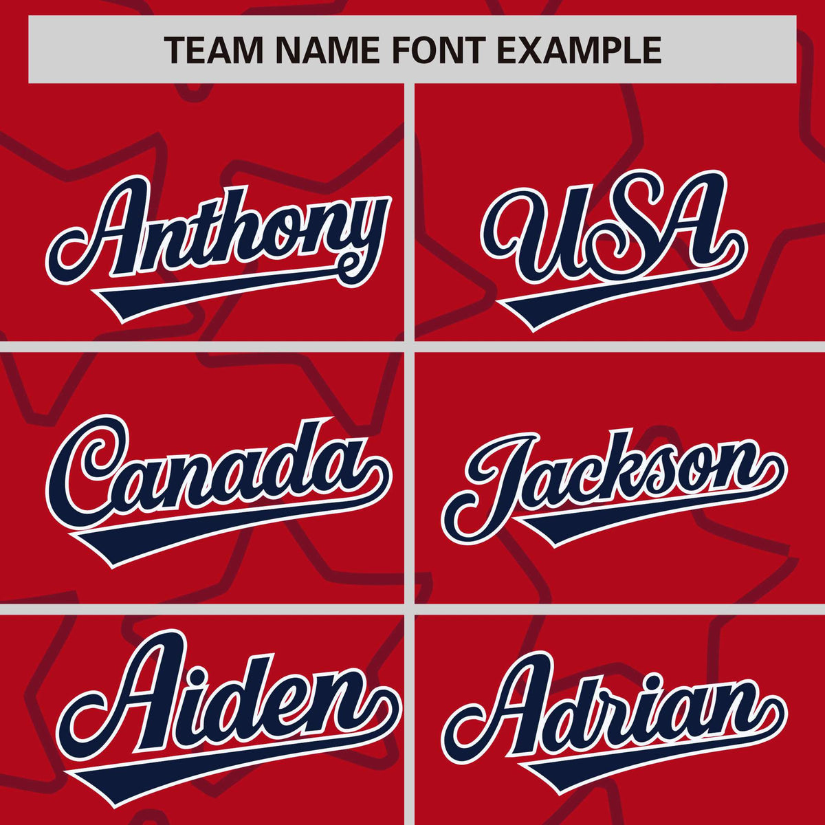 Custom Red Navy Varsity Full-Snap Star Pattern Letterman Baseball Jacket