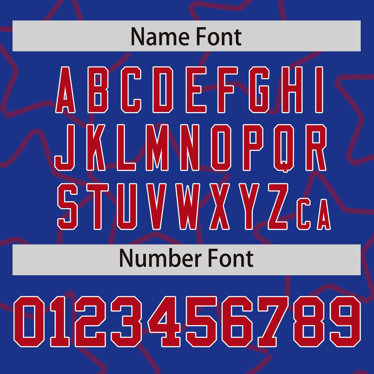 Custom Royal Red Varsity Full-Snap Star Pattern Letterman Baseball Jacket