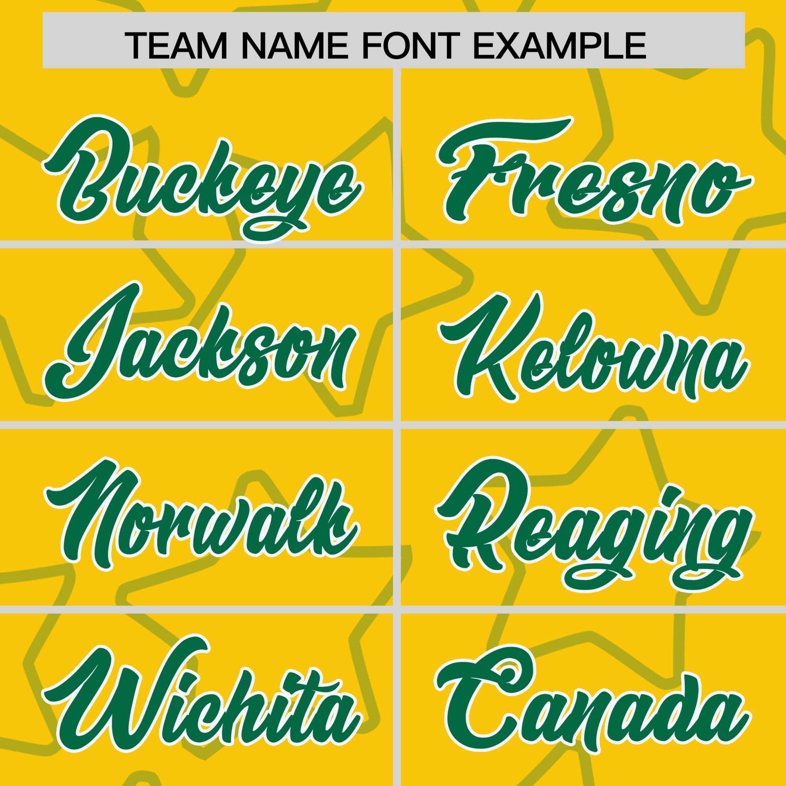 Custom Gold Kelly Green Varsity Full-Snap Star Pattern Letterman Baseball Jacket