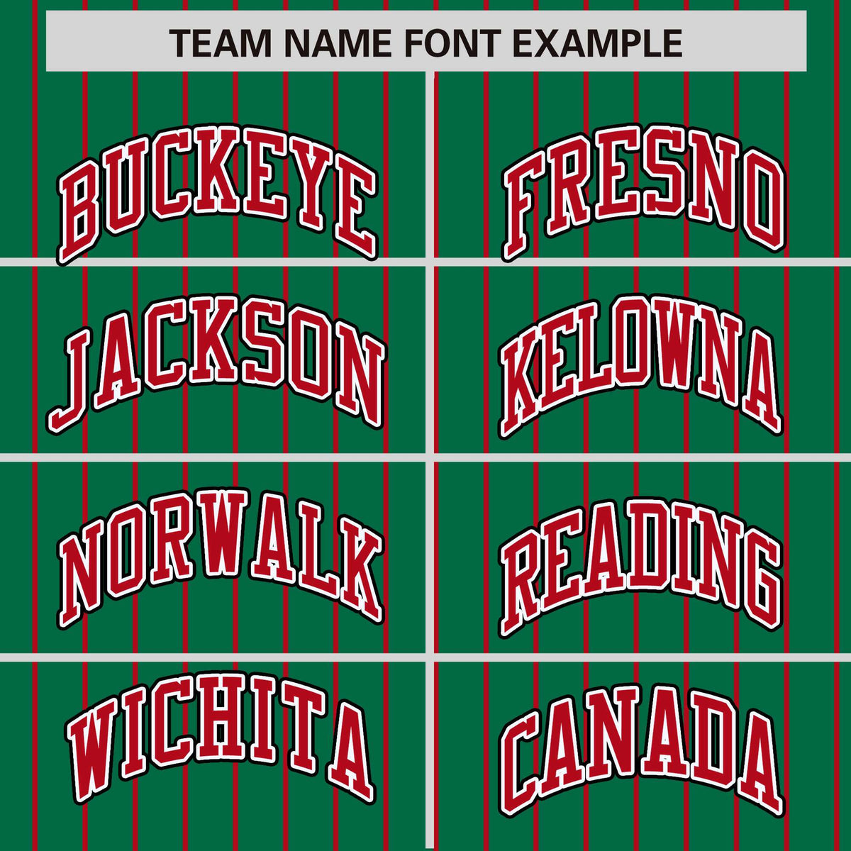 Custom Kelly Green Red Raglan Sleeves Varsity Full-Snap Pinstripe Letterman Baseball Jacket